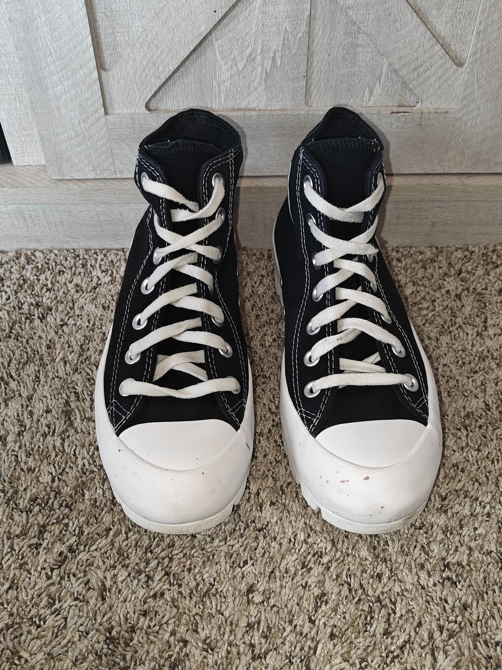 Converse Chuck Taylor All Star Lugged High-top Platform Sneakers Size 7.5 Women - Picture 2 of 7